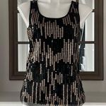 Romeo + Juliet Couture Romeo & Juliet Black Tank Top! w/Gold Sequins Size L Photo 2