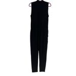 Theory  Nane‎ Black Jersey Pima Cotton Modal Sleeveless Surplice Jumpsuit Medium Photo 6