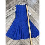 City Studio Juniors Lace Trim Mini Fit & Flare Dress Size 1 Bright Royal Blue Photo 8