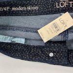 Loft NWT Shimmer Print Modern Skinny Jeans - 27P/4P Photo 7
