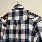 Stylekeepers Autumn Break Top Blue Plaid Cold Shoulder Tie Shirt Button Down White Size XS Photo 9