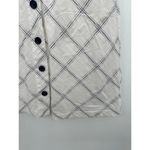 Urban Outfitters BDG White Navy Blue Windowpane Midi Skirt Women's Size 4 Photo 1