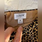J.Crew animal print skirt size 6, gorgeous staple for your closet, zip back,love Photo 3