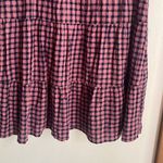 Madewell Short-Sleeve Tiered Mini Dress in Gingham Check Photo 7