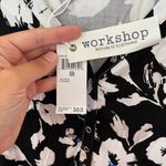 Workshop Republic Clothing  Blouse Womens medium Top Tropical Floral Sleeveless Photo 3