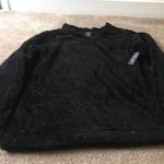 Faded Glory  Women's Black Glittery Faux Fur Pajama Top Size Medium 8-10 Photo 0