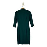 Black Halo Dress Women 0 Green High Neck Knee Length Kavita Sheath Career Photo 3