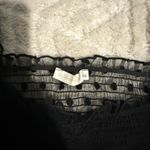 O. Vianca Chic Black Sheer Sleeve Women's Blouse Photo 1