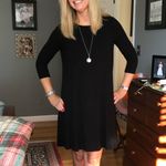 Lush Clothing Lush Leah BLACK Ribbed Cut Out Back Shift Dress size small Photo 9