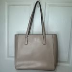 Kate Spade  Perry Saffiano Leather Laptop Tote Bag Light‎ Beige Purse Handbag Photo 6