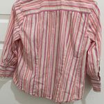 Tracy Reese First issue Pink and White Striped Button Down Shirt Photo 4