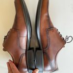 Ecco  Men Amber Brown Leather Oxford Dress Lace Up Shock Absorbent Shoes Size45  Photo 3