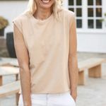 Frank & Eileen  Tee Lab Pink Vintage Muscle T Tank Oversized Fit M Photo 2