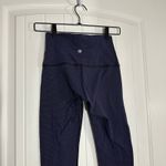 Lululemon  | Wunder Under Leggings Teeny Check Black Cerulean Blue |‎ Women's 6 Photo 6