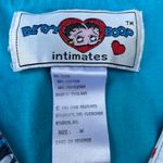 Betty Boop Vintage 90s Baseball Blue Striped AOP Button Up T-shirt Jersey Photo 4