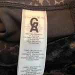 Good American - NWT Crushing It Black Crushed Suede Leopard Leggings Size 3/L Photo 7