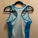 Old Navy  Blue Built-In Bra Racerback Workout Tank Size L Photo 4