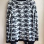 Lou & grey Pepper Salt Fuzzy Waterfall Open Draped Cardigan Photo 5