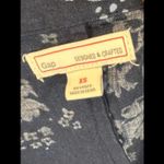 Gap Navy Blue Button Down Collard Floral 100% cotton Dress Women's Size XS Blue Photo 4