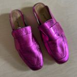Free People  Women's Metallic Pink Magenta fushia At Ease Loafer Mule EU 38 US 8 Photo 1