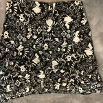 Disney  Women's Black and White Floral Shorts Photo 5
