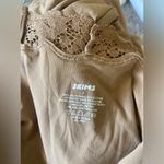 SKIMS Fits Everybody Lace Maxi Long Slip Dress Size Small Tan Cream Photo 6