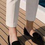 J.Crew  Pointed Toe Slip-On Loafers Black Suede Knotted 9 Preppy Yacht City Luxe Photo 0