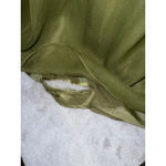 Women's 100% Silk COREN MOORE Olive Green One Shoulder Dress Size 4 Photo 7