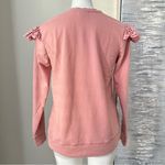 Bobeau  Women’s Eyelet Ruffle Sweatshirt Size S Photo 5