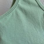 NWT Dippin' Daisy's Ribbed Shell Button Crop Top Summer Festival Boho Large Green Photo 4