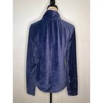 Nicole Miller NWT Sport stretch ribbed velour quarter zip top L Photo 1