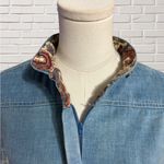 Fred Rothschild Vintage Denim Midi Dress Paisley Belt Timeless Boho Western Blue Photo 2