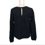 Universal Threads NWOT Black Pintucked Long Sleeved Blouse Top New Photo 1