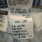 Levis 502 Taper Light Wash Jeans Size 31x30 (Actual 30x28) Blue Photo 9