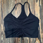 Fabletics  Work out Bra Black Ruched Crop Top Photo 0