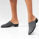Vivaia Giselle Grey Square Toe Heeled Mules Size 42 Gray Photo 1