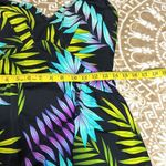Floral one piece swim dress Sz M/L Black Size M Photo 6