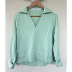 Anthropologie Pilcro x  Johnny Collar Pullover Green Women's Size XXS Oversized Photo 3