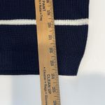 Andree by Unit Andree By‎ Unit Womens Small Flutter Sleeves Knit Shirt Navy Blue Stripe Coastal Photo 7