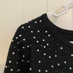 Cable & Gauge EUC |  women’s‎ black jewel decorated crewneck sweater large Photo 2