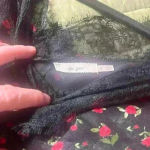 Mi Ami off the shoulder lace Rose slip dress size small Red Photo 4