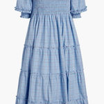 Hill House  Nesli Dress in Diana blue check XS Photo 0