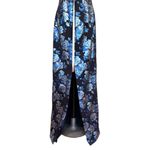 Black Halo Charlene Metallic Floral Evening Gown Halter Column Floor Length 14 Photo 10