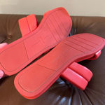 Dolce Vita Adore Slide Sandal Orange Red Leather Coral 8.5 Photo 3