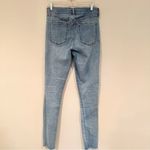 Gap Women's Light Wash Rue Skinny Button Fly Frayed Edge Denim Jeans Size 30T Photo 4