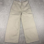 the drop kori jeans wide leg nwt raw hem fray 29 Beige Tan Photo 0