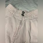 Urban Outfitters Pink and White Pinstripe High Waist Shorts Small Photo 4