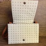 Vintage 2000s Kenzia By KU Italian Ivory Coated Canvas Leather Shoulder Bag Y2K Tan Photo 7