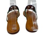 Tory Burch Colorblock Miller Sandals Size 7 Multicolor Logo Thong Flats Shoes Photo 4