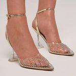 Alamour  Rhinestone Heels BELLE - TRANSPARENT PVC HEELS Photo 0